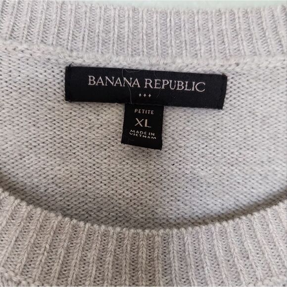🌟2 For $25 Banana Republic Light Gray Sweater Size XLP - Picture 5 of 5